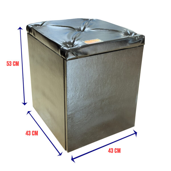 caja fuerte tipo puff oculta en mueble